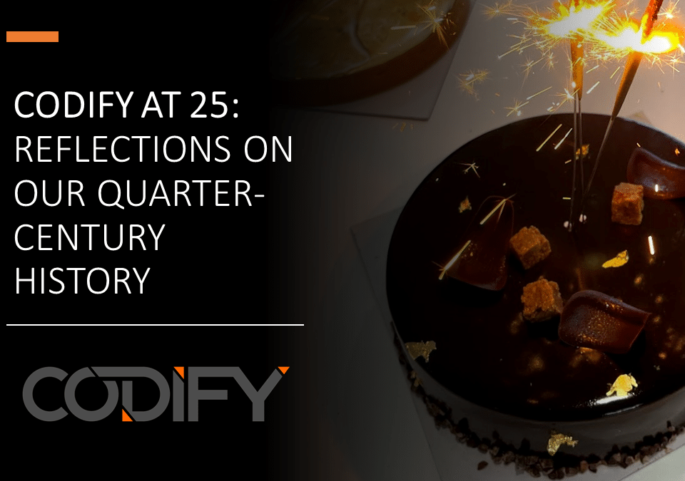 Codify at 25: Reflections on Our Quarter-Century History