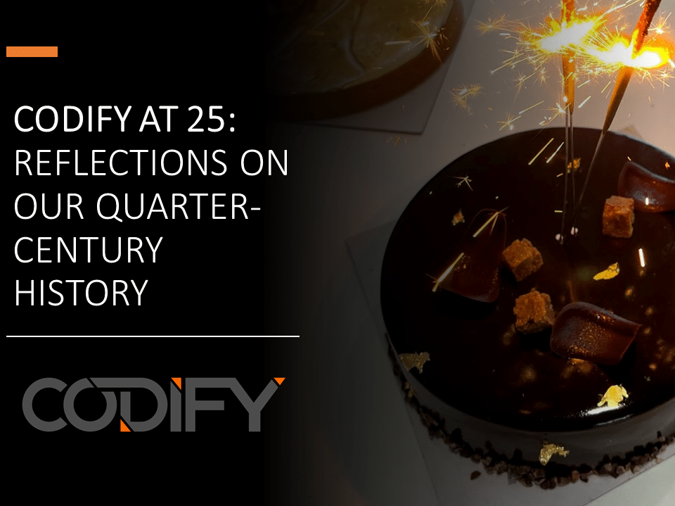 Codify turns 25 years old