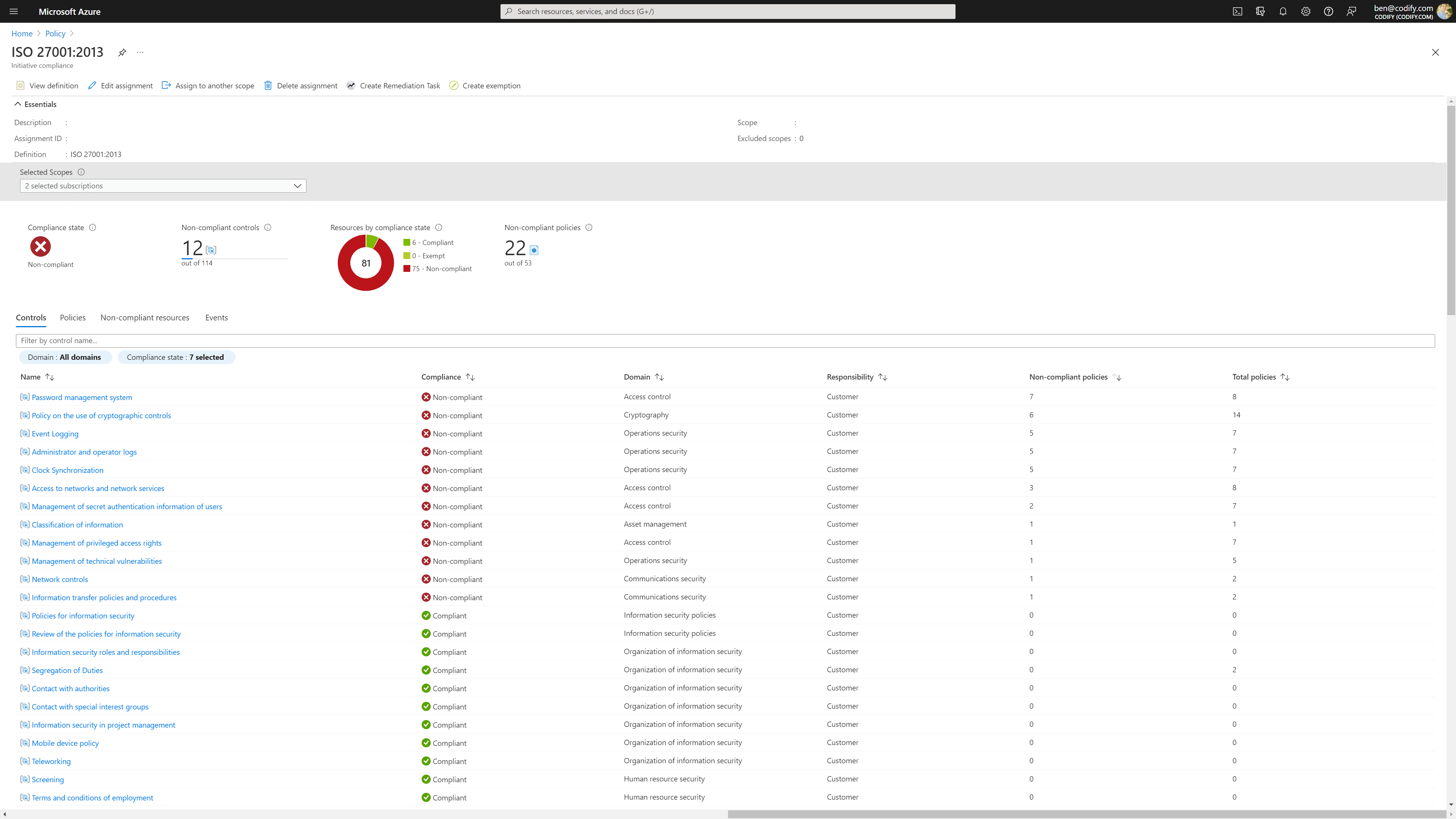 Azure-Policy-ISO-Compliance-View