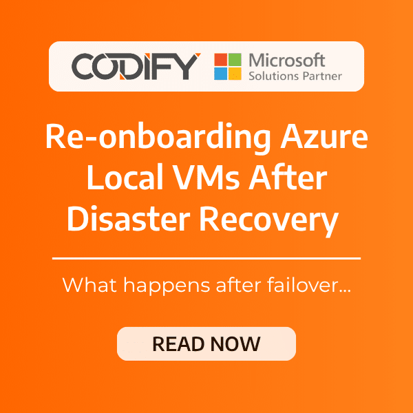 Re-onboarding Azure Local VMs After Disaster Recovery Re-onboarding Azure Local VMs After Disaster Recovery